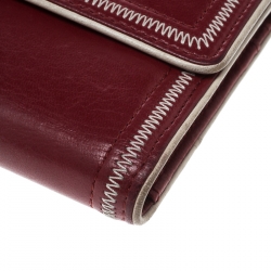 Chanel Red Leather Reissue Continental Wallet