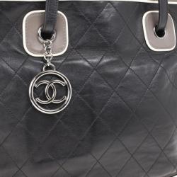 Pre Owned Chanel Tricolor Lambskin Leather Country Club Tote