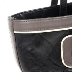 Pre Owned Chanel Tricolor Lambskin Leather Country Club Tote