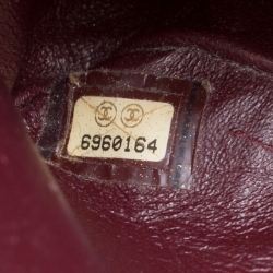 مملوكة مسبقًا Chanel Maroon Suede Vintage Classic Double Flap Bag