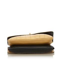 Pre Owned Chanel Two Tone Bar Quilted Leather 2.55 Reissue Flap Bag