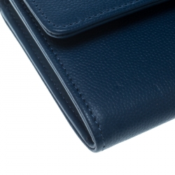 Chanel Blue Caviar Leather CC Timelesss Wallet
