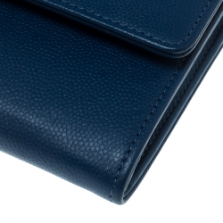 Chanel Blue Caviar Leather CC Timelesss Wallet