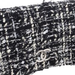 Chanel Black and White Tweed Small Flap Bag