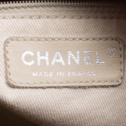 Pre Owned Chanel Brick Red Quilted Leather Shopper Tote 