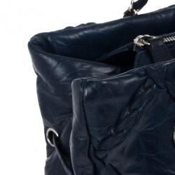 مملوكة مسبقًا Chanel Blue Bubble Quilted Tote