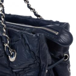 مملوكة مسبقًا Chanel Blue Bubble Quilted Tote