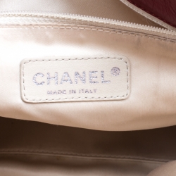 Pre Owned Chanel Maroon Quilted Leather Accordion Reissue Shoulder Bag
