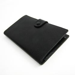 Chanel Black Leather CC Bifold Wallet