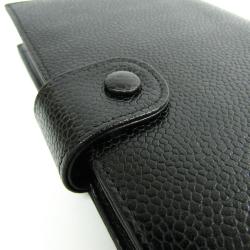 Chanel Black Leather CC Bifold Wallet