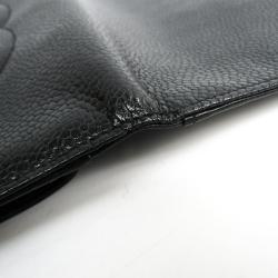 Chanel Black Leather CC Bifold Wallet