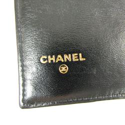 Chanel Black Leather CC Bifold Wallet