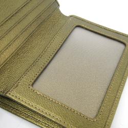 مملوكة مسبقًا Chanel Bronze Leather Bifold Wallet