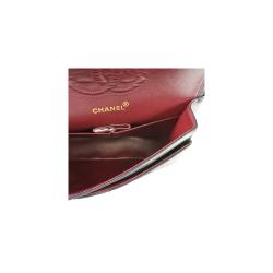 Pre Owned حقيبة شانيل فينتدج كلاسيك جلد أسود مبطن بقلاب مزدوج متوسطة