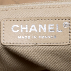 Pre Owned حقيبة كروس شانيل جلد بيج مبطن