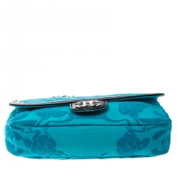 مملوكة مسبقًا Chanel Turquoise Canvas Classic Ultra Rare Limited Edition CC Flap Shoulder Bag