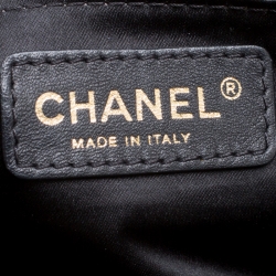 Pre Owned حقيبة يد شانيل غراند شوبينغ جلد كافيار مبطنة سوداء