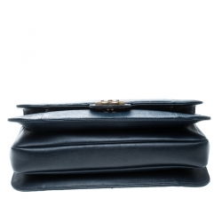 Pre Owned حقيبة شانيل قلاب مزدوج برفيكت ايدج متوسطة جلد سحلية بنية