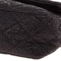 مملوكة مسبقًا Chanel Black Fabric Iridescent Sparkle and Glitter Flap Bag