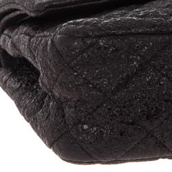 مملوكة مسبقًا Chanel Black Fabric Iridescent Sparkle and Glitter Flap Bag