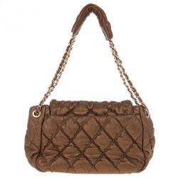 مملوكة مسبقًا Chanel Green Leather Small New Bubble Flap Bag
