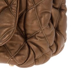 مملوكة مسبقًا Chanel Green Leather Small New Bubble Flap Bag