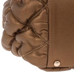 مملوكة مسبقًا Chanel Green Leather Small New Bubble Flap Bag
