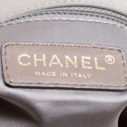 Pre Owned Chanel Grey Quilted Leather Mademoiselle Ligne Shoulder Bag