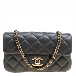 Chanel Mini 3 Accordion Flap Bag - Grey Shoulder Bags, Handbags - CHA611507