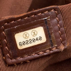 Pre Owned Chanel Beige/Brown Canvas and Leather Vintage CC Tote