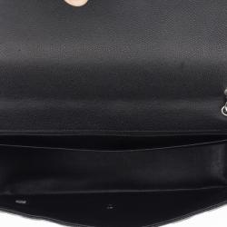 Pre Owned Chanel Black Caviar Maxi Classic Flap Bag