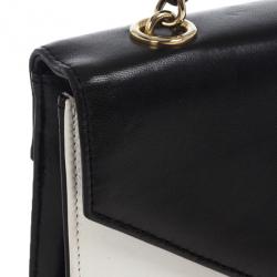 Pre Owned Chanel Black And White Envelope Shoulder Bag 