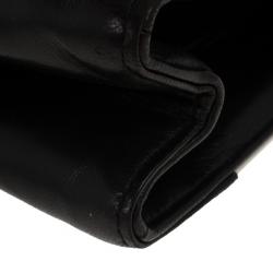 Pre Owned Chanel Black And White Envelope Shoulder Bag 