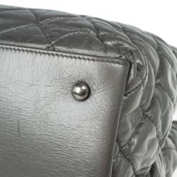 Pre Owned Chanel Metallic Leather Chain Me Tote