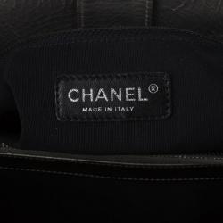 Pre Owned Chanel Metallic Leather Chain Me Tote