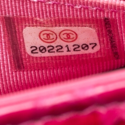 Chanel Pink Python CC Wallet on Chain