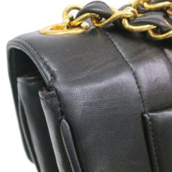 Pre Owned Chanel Black Vintage Vertical Quilt Mademoiselle Flap Bag