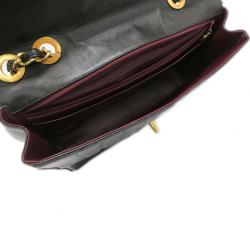 Pre Owned Chanel Black Vintage Vertical Quilt Mademoiselle Flap Bag
