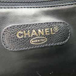 Pre Owned Chanel Black Caviar Vintage Boston Bag