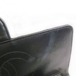Pre Owned Chanel Black Leather Classic Mini Square Flap Bag