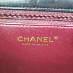 Pre Owned Chanel Black Leather Classic Mini Square Flap Bag