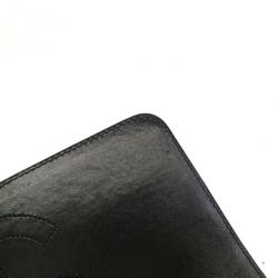 Pre Owned Chanel Black Lambskin Medium Classic Flap Bag
