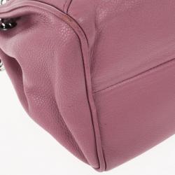 Pre Owned Chanel Rouge Rose Caviar Leather Accordion Flap Handbag