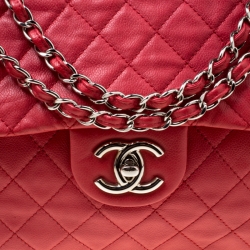 مملوكة مسبقًا حقيبة شانيل قلاب كلاسيك ماكس جلد مبطن أسود