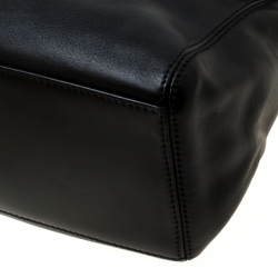 Pre Owned Chanel Black Leather Shoulder Bag