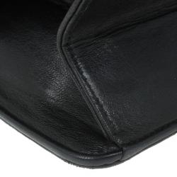 Pre Owned Chanel Black Matelasse Leather Small Shoulder Bag
