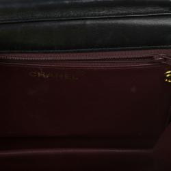 Pre Owned Chanel Black Matelasse Leather Small Shoulder Bag