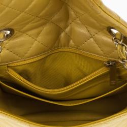 مملوكة مسبقًا Chanel Yellow Lambskin Extra Mini Classic Flap Bag With Stones