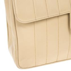 Pre Owned Chanel Vintage Vertical Quilt Lambskin Jumbo Classic Flap Bag