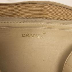 Pre Owned Chanel Vintage Vertical Quilt Lambskin Jumbo Classic Flap Bag